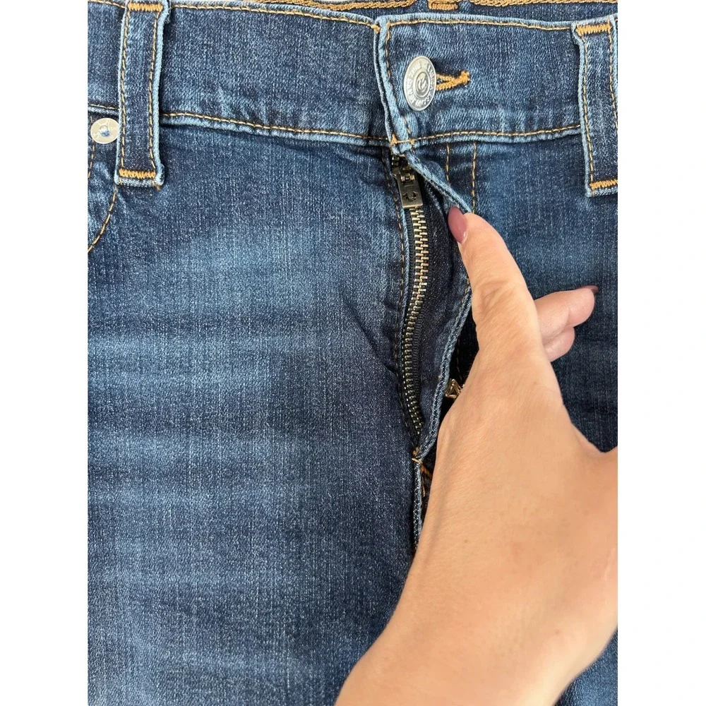True Religion Mens Straight Leg Blue Denim Jeans‎ Medium Wash Size 42x31